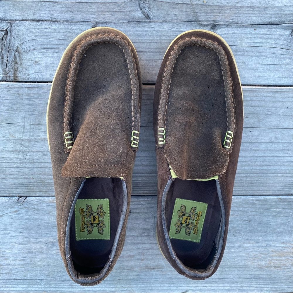 Quicksilver Brown Slip On Leather Shoe Size 8